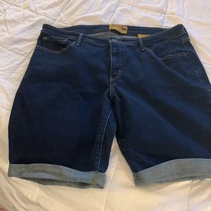 Cotton Men Jean Cuffed Short